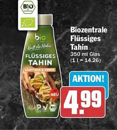 Biozentrale Flüssiges Tahin 350 ml Glas (1 l = 14.26)