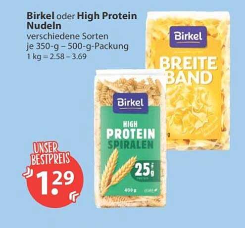 Birkel oder High Protein Nudeln