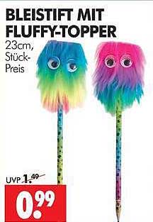 BLEISTIFT MIT FLUFFY-TOPPER