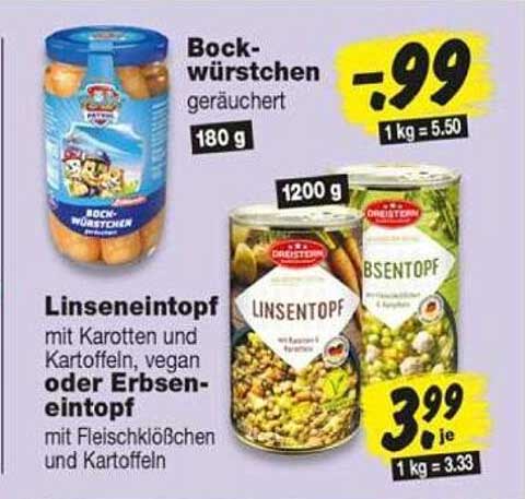 Bock-würstchen geräuchert 180 g