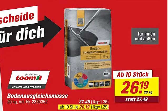 Bodenausgleichsmasse
