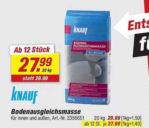 Bodenausgleichsmasse