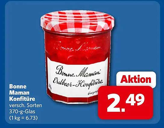 Bonne Maman Konfitüre versch. Sorten 370-g-Glas (1kg = 6.73)