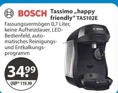 Bosch Tassimo „happy friendly“ TAS102E