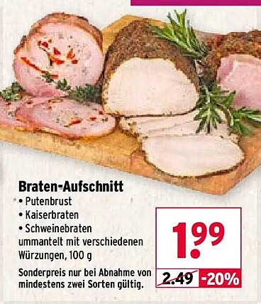 Braten-Aufschnitt