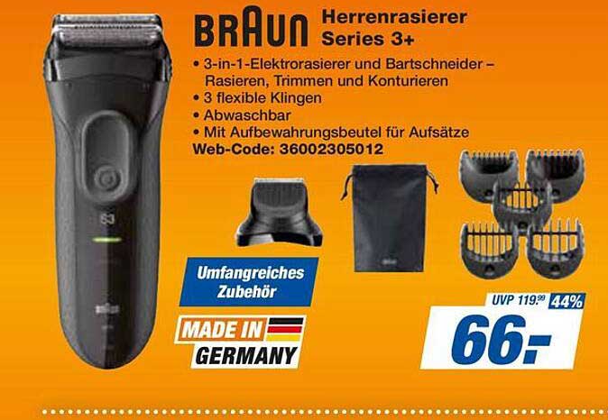 BRAUN Herrenrasierer Series 3+