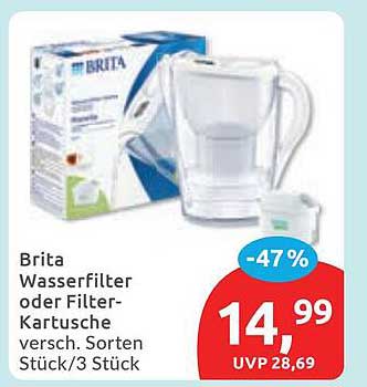 Brita Wasserfilter oder Filter-Kartusche versch. Sorten Stück/3 Stück