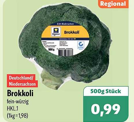 Brokkoli fein-würzig HKL.1 (1kg=1,98)