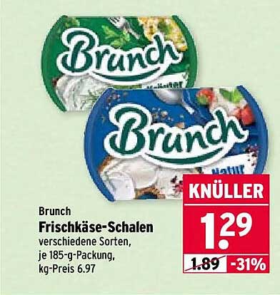 Brunch Frischkäse-Schalen