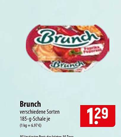 Brunch verschiedene Sorten 185-g-Schale je