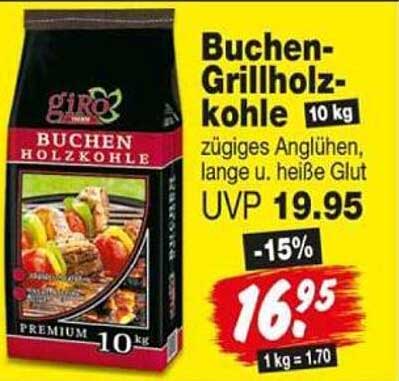 Buchen-Grillholzkohle 10 kg