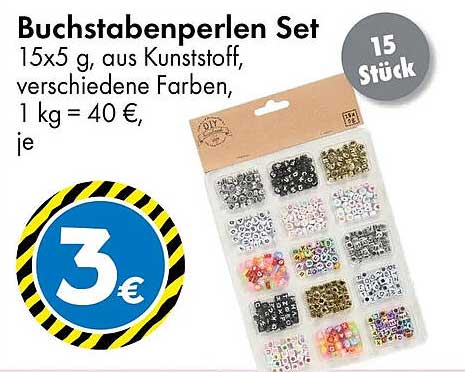 Buchstabenperlen Set