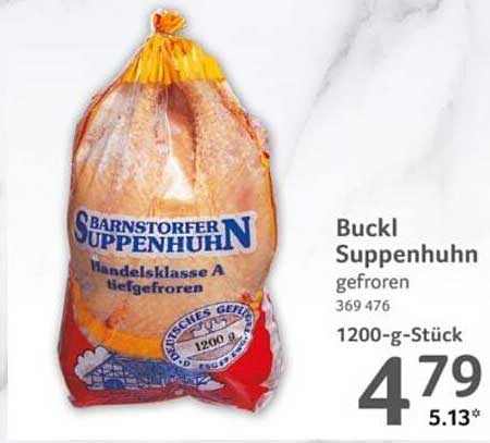 Buckl Suppenhuhn gefroren 1200-g-Stück