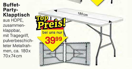 Buffet-Party-Klapptisch
