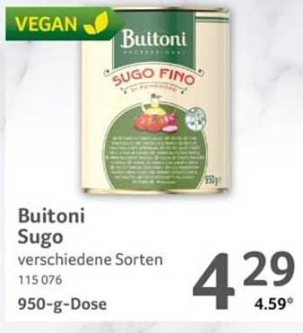 Buitoni Sugo verschiedene Sorten 950-g-Dose