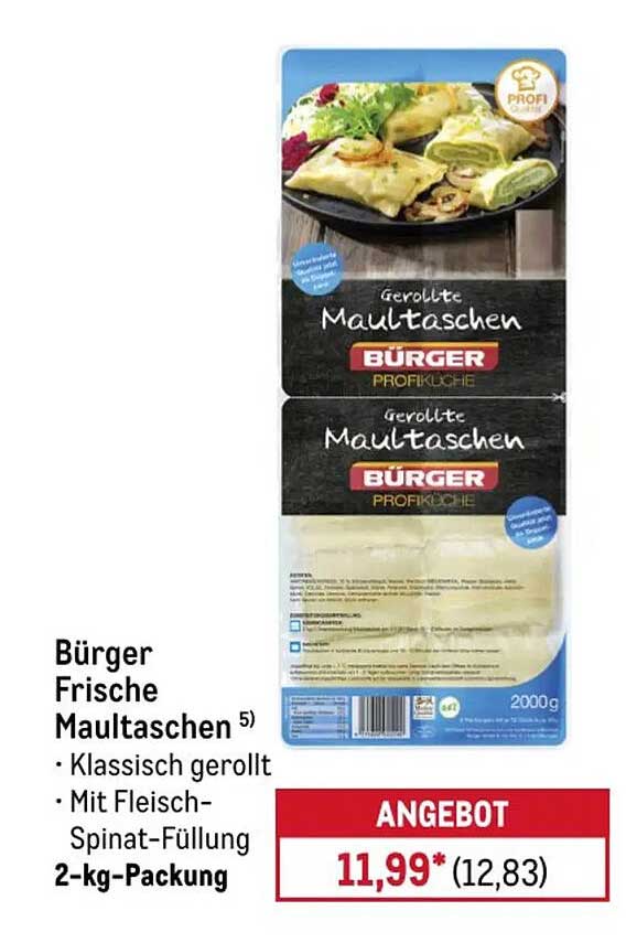 Bürger Frische Maultaschen