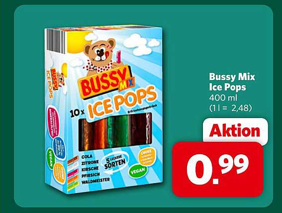 Bussy Mix Ice Pops