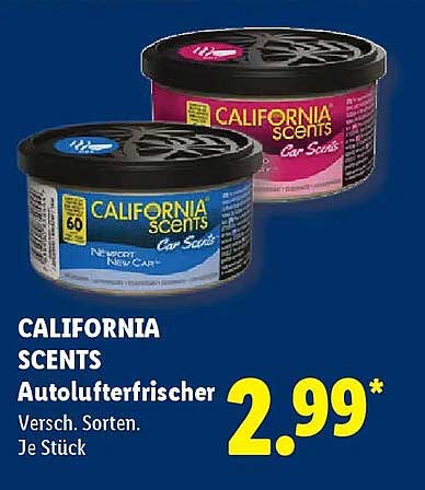CALIFORNIA SCENTS Autolufterfrischer