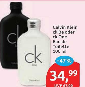Calvin Klein ck Be oder ck One Eau de Toilette 100 ml