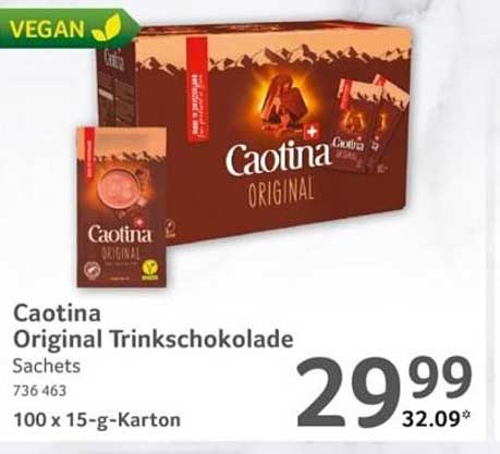Caotina Original Trinkschokolade Sachets