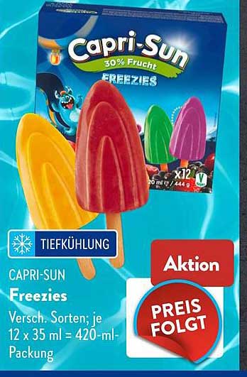 CAPRI-SUN Freezies Versch. Sorten; je 12 x 35 ml = 420-ml-Packung