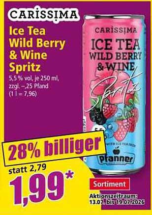 CARISSIMA Ice Tea Wild Berry & Wine Spritz