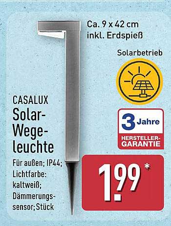 CASALUX Solar-Wege-Leuchte