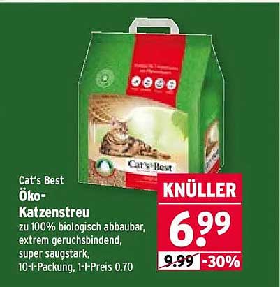 Cat's Best Öko-Katzenstreu