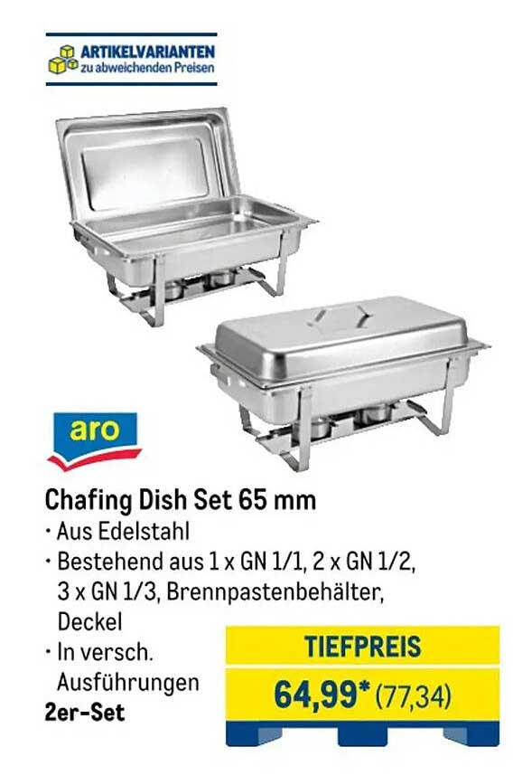 Chafing Dish Set 65 mm