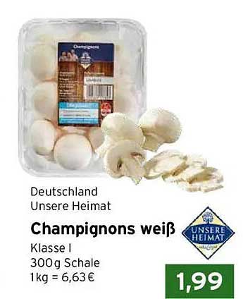 Champignons weiß