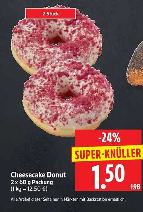 Cheesecake Donut 2 x 60 g Packung