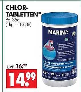 CHLOR-TABLETTEN* 8x135g (1kg = 13,88)