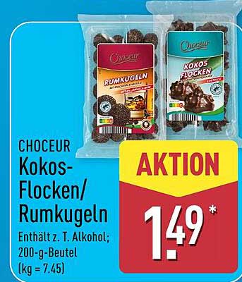 CHOCEUR Kokos-Flocken/Rumkugeln