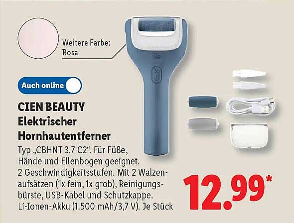 CIEN BEAUTY Elektrischer Hornhautentferner