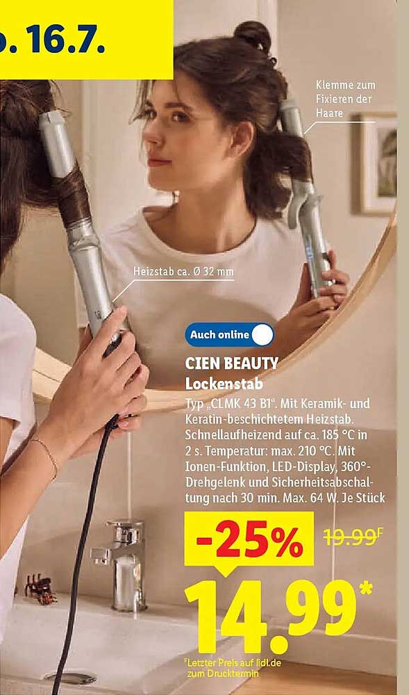 CIEN BEAUTY Lockenstab