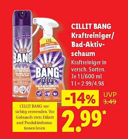 CILLIT BANG Kraftreiniger/Bad-Aktiv-schaum