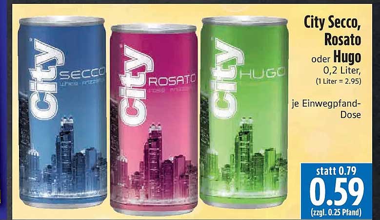 City Secco, Rosato oder Hugo
