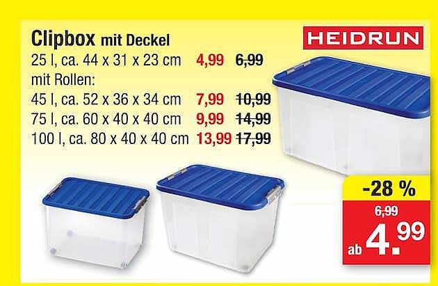 Clipbox mit Deckel