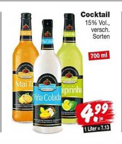 Cocktail 15% Vol., versch. Sorten 700 ml
