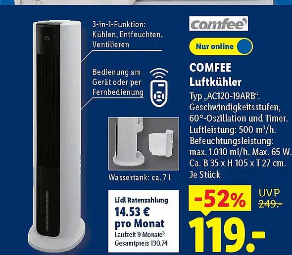 COMFEE Luftkühler