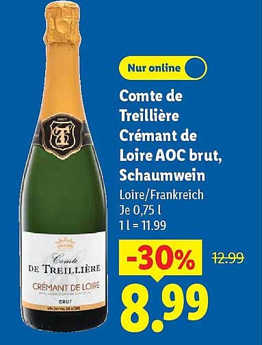 Comte de Treillière Crémant de Loire AOC Brut, Schaumwein