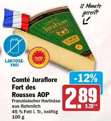 Comté Juraflore Fort des Rousses AOP
