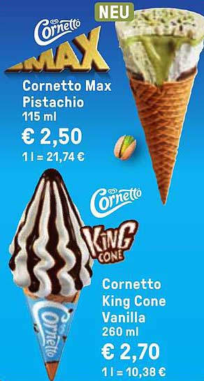 Cornetto Max Pistachio 115 ml