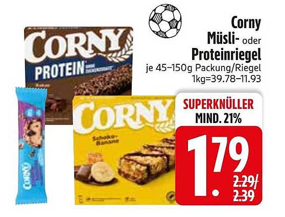 Corny Müsli- oder Proteinriegel