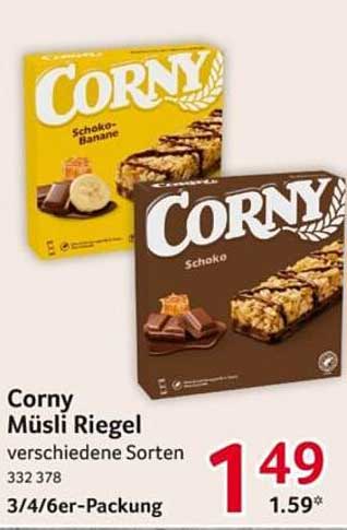 Corny Müsli Riegel verschiedene Sorten 3/4/6er-Packung