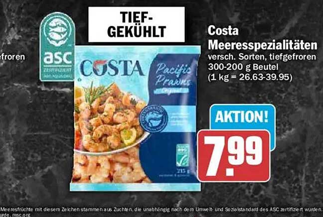 Costa Meerespezialitäten