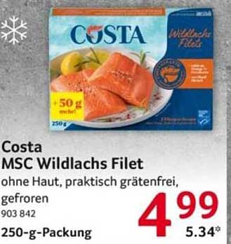 Costa MSC Wildlachs Filet