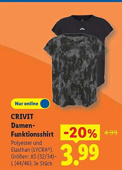 CRIVIT Damen-Funktionsshirt