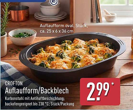 CROFTON Auflaufform/Backblech
