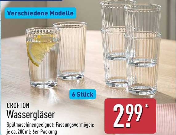 CROFTON Wassergläser